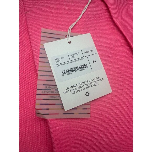 Mira Mikati High-Waisted Straight-Leg Trousers Womens Size 34EU-XS $1027 - Picture 7 of 12